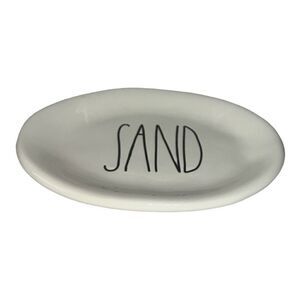 Rae Dunn ceramic oval SAND platter